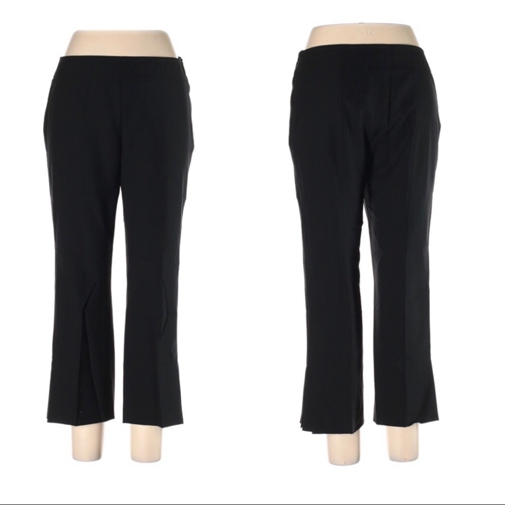 Akris Punto Black Cropped Straight-Leg Pants